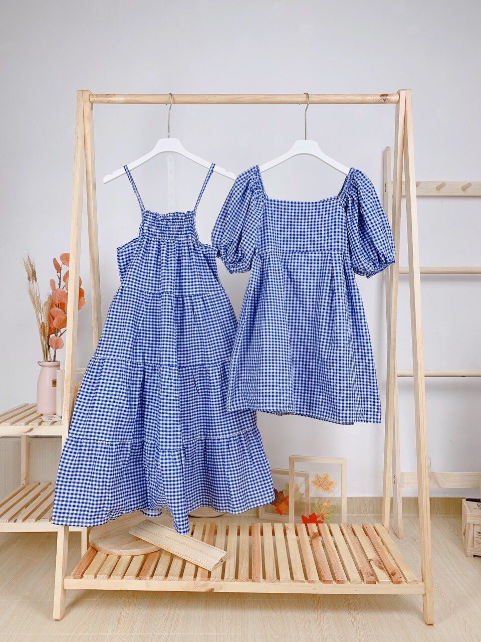 Đầm Babydoll Họa Tiết Caro Hàng Thiết Kế TK1 (T03) - Có Size Lớn | The V  Fashion