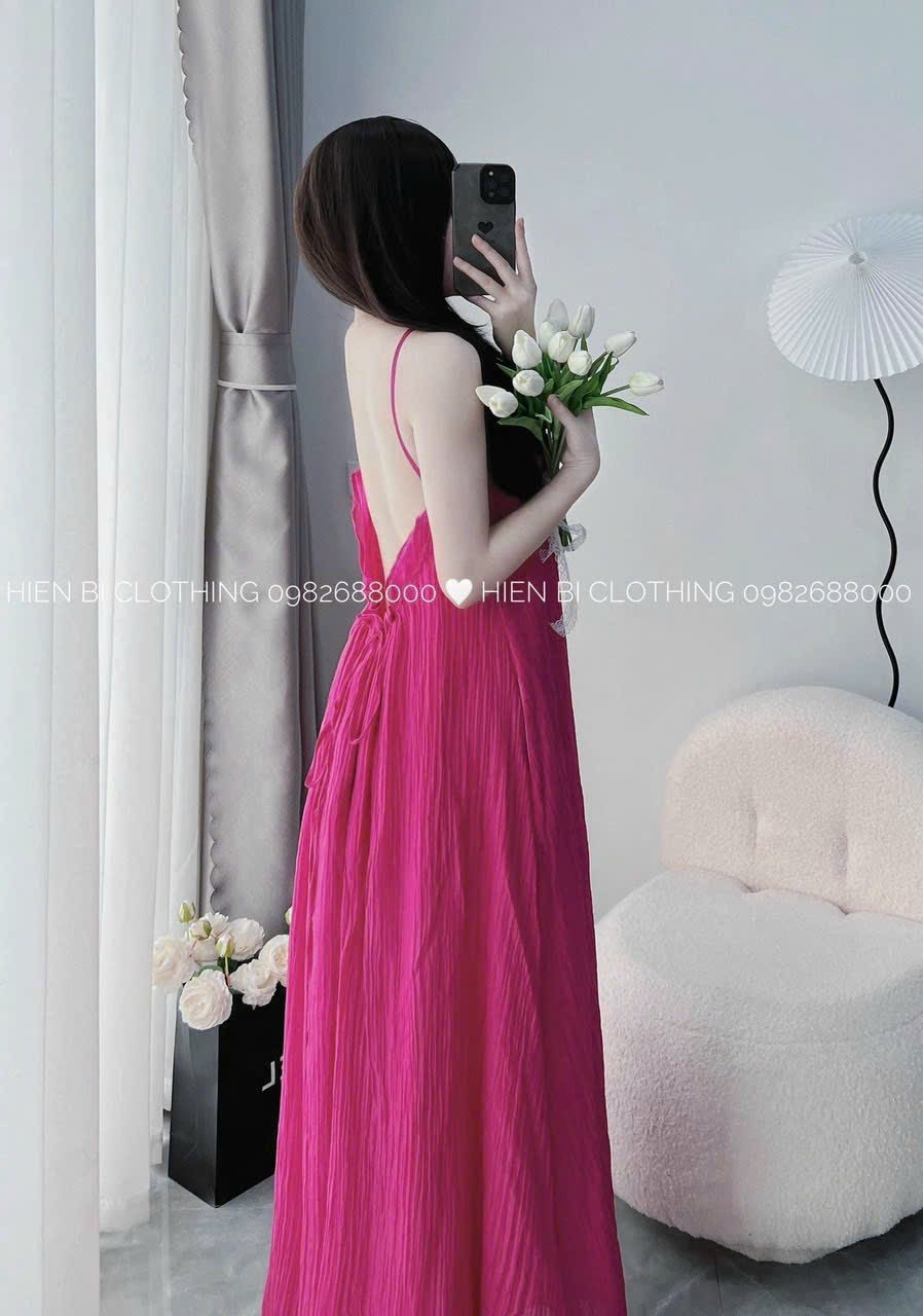 Đầm Maxi Đi Biển Suông 2 Dây LALISA Váy Maxi Dài Hở Lưng Vải Lụa Cao Cấp Đi  Dự Tiệc, Công Sở Màu Trắng Đen VD027 - Đầm, váy nữ | ThờiTrangNữ.vn